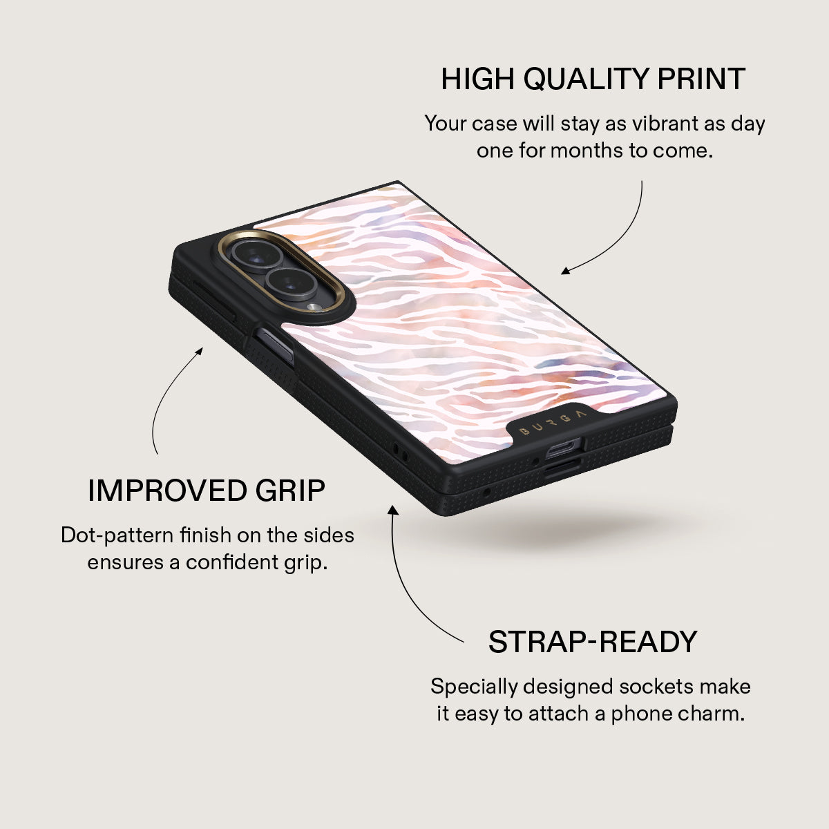 Sultry July - Zebra Samsung Galaxy Z Fold 8 Case