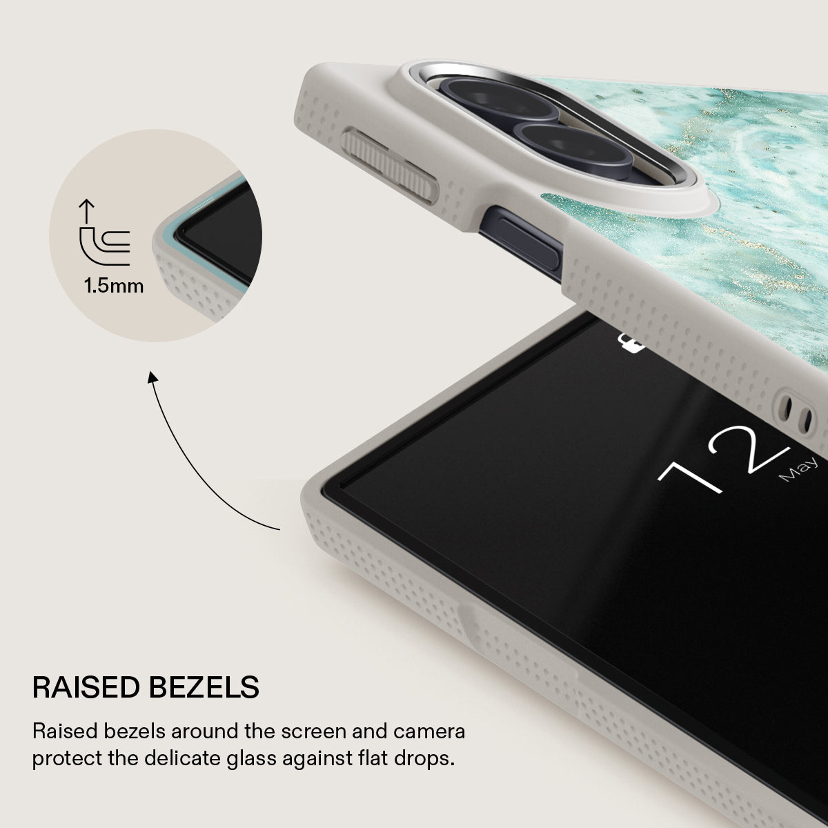 Uluwatu Waves - Teal Samsung Galaxy Z Fold 8 Case