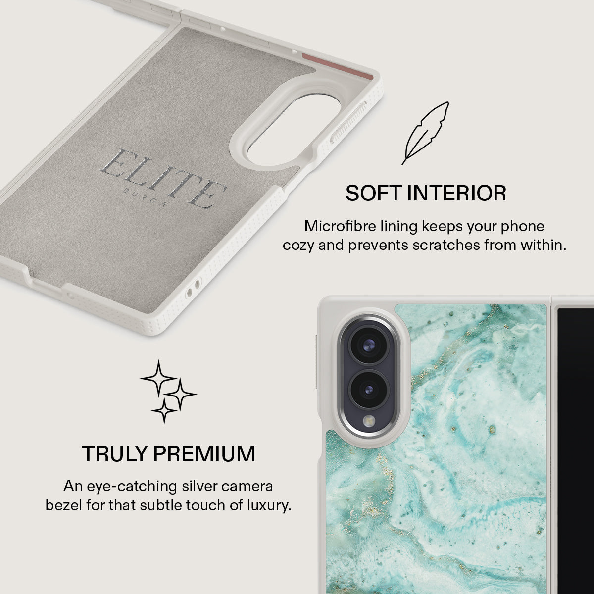 Uluwatu Waves - Teal Samsung Galaxy Z Fold 8 Case