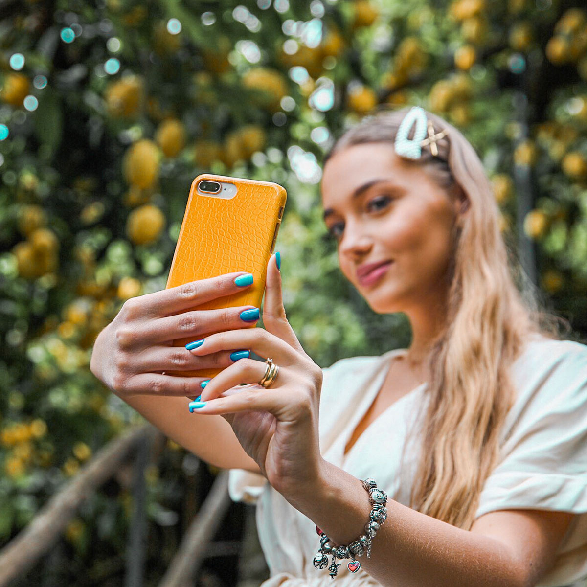 Canary Yellow - Snake Skin Xiaomi 17 Ultra Case